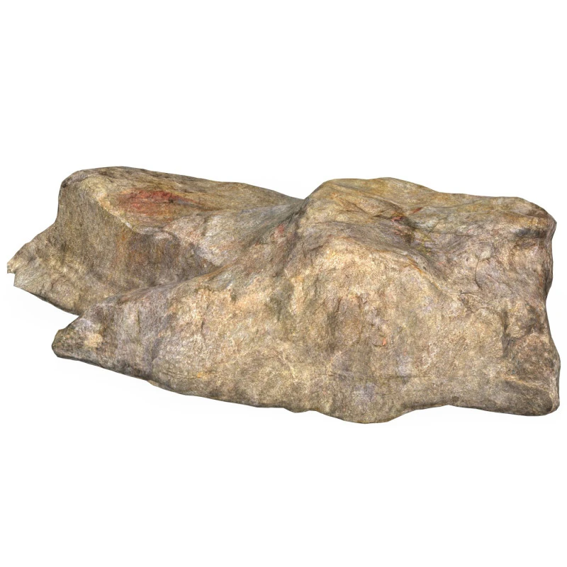 Low Poly Stone Rock 04 3D Model .c4d .max .obj .3ds .fbx .stl .blend 