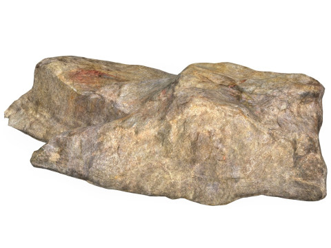 Low Poly Stone Rock 04 Modelo 3D