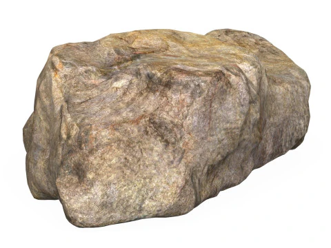 Low Poly Stone Rock 04 3D Model