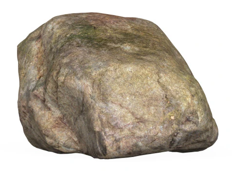 Low Poly Stone Rock 05 3D Model