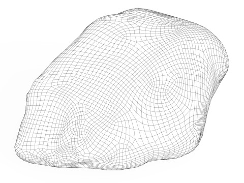 Low Poly Stone Rock 05 3D 모델