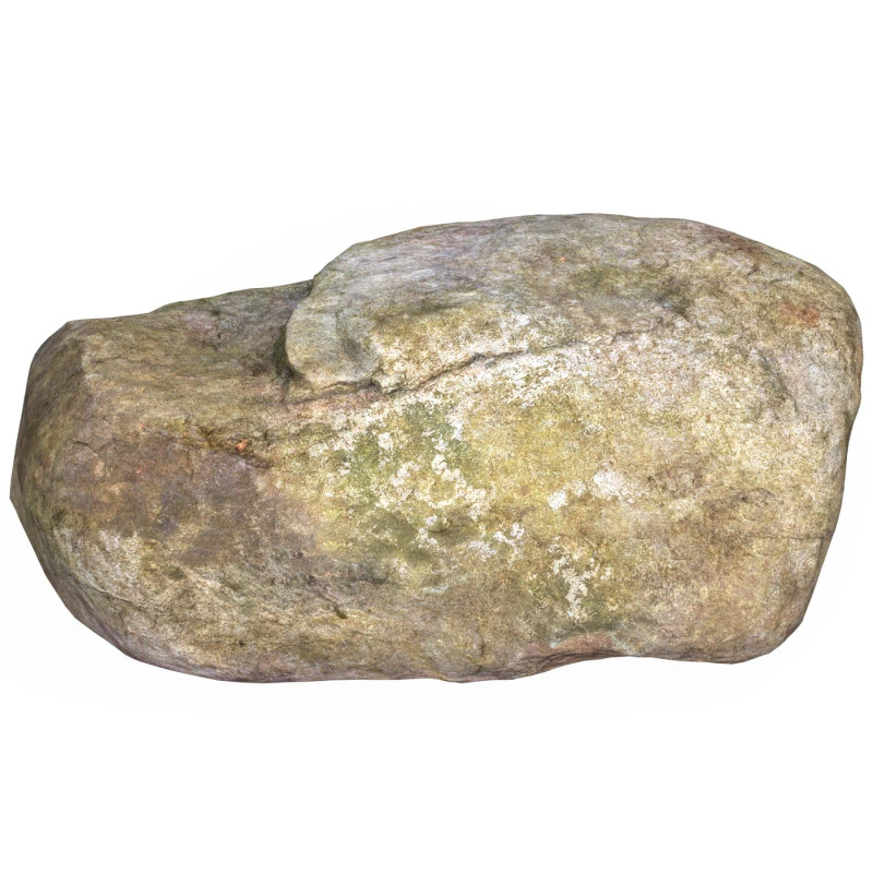 Low Poly Stone Rock 06 3D Model .c4d .max .obj .3ds .fbx .stl .blend