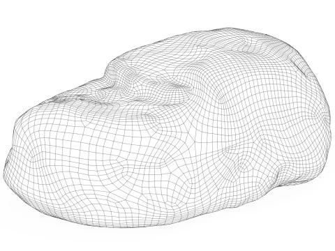 Low Poly Stone Rock 06 3D Model
