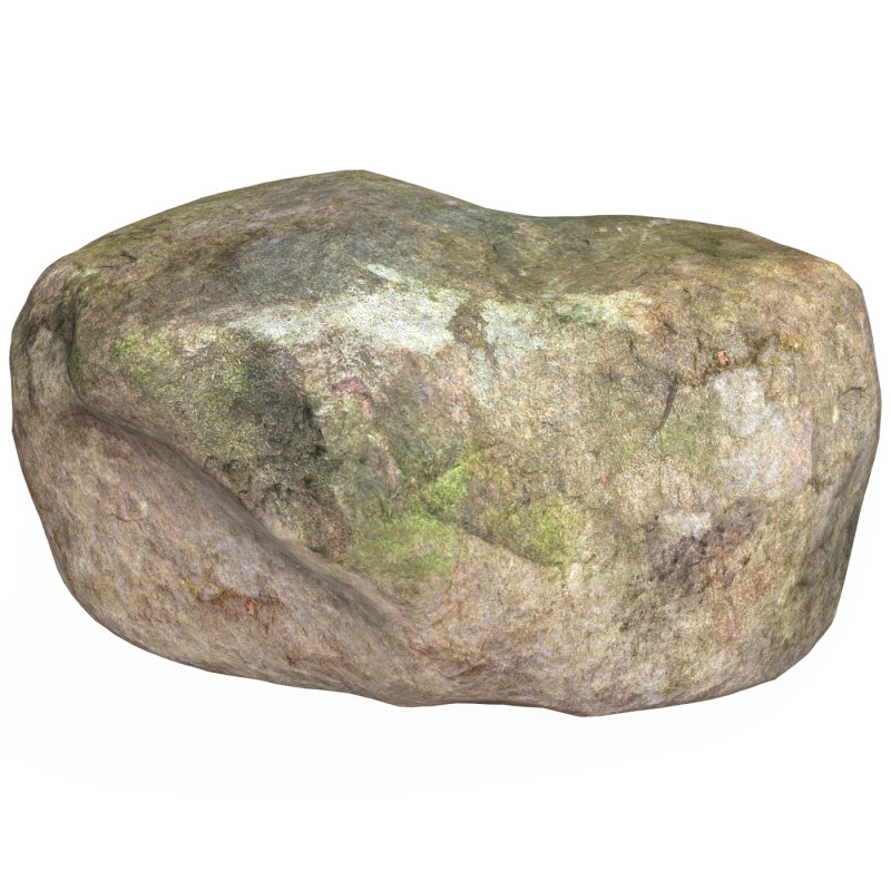Low Poly Stone Rock 07 3D 模型 .c4d .max .obj .3ds .fbx .stl .blend 
