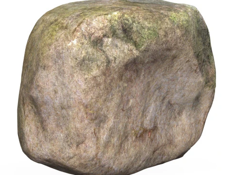 Rocha de pedra baixa poli 07 Modelo 3D