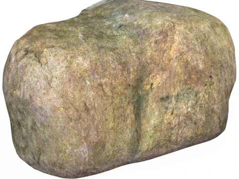 Rocha de pedra baixa poli 07 Modelo 3D