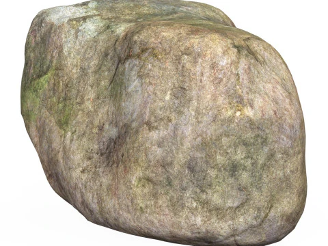 Rocha de pedra baixa poli 07 Modelo 3D