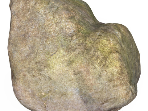 Low Poly Stone Rock 08 Model 3D