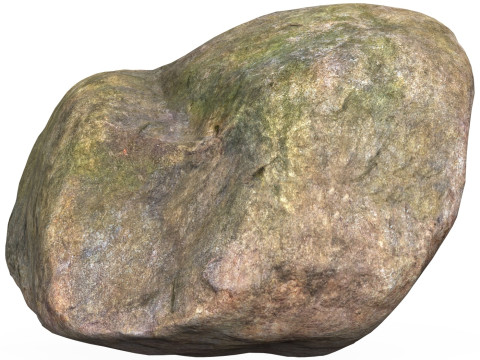 Low Poly Stone Rock 08 Model 3D