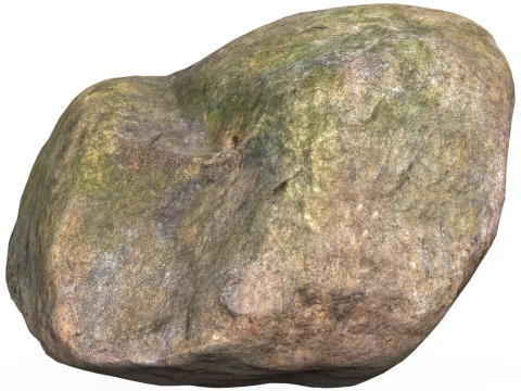 Low Poly Stone Rock 08 3D Model