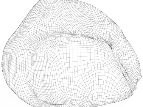 Low Poly Stone Rock 08 Model 3D