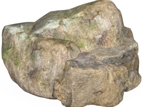 Low Poly Stone Rock 09 Modelo 3D