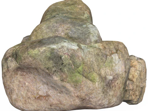 Низькополігональний кам'яний камінь 09 3D Модель