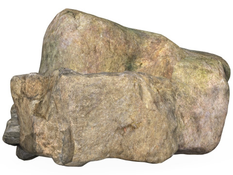 Low Poly Stone Rock 09 3D Model