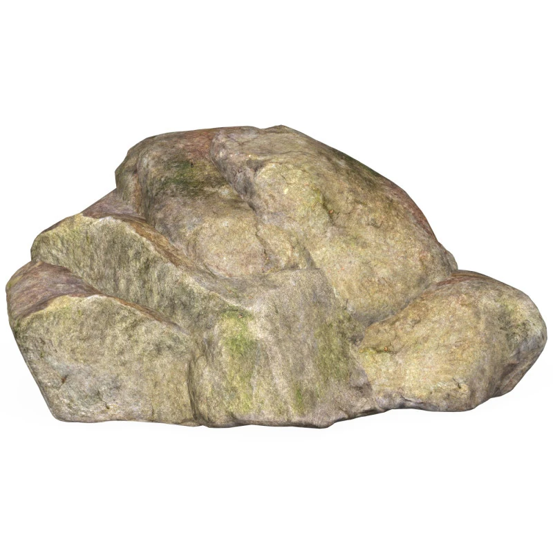 Low Poly Stone Rock 10 3D Model .c4d .max .obj .3ds .fbx .stl .blend