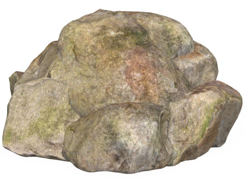 Low Poly Stone Rock 10 3D Model