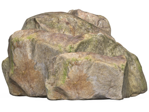 Low Poly Stone Rock 10 Model 3D