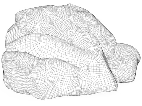 Low Poly Stone Rock 10 Model 3D