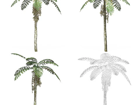 32 Game Ready Tree Collection 3D Model