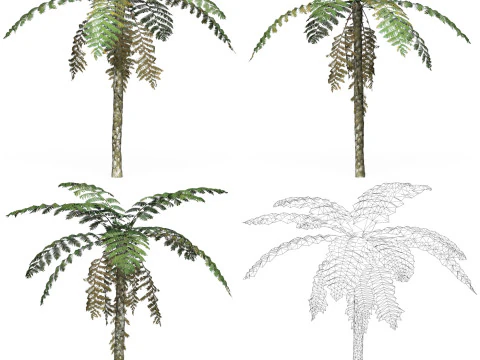 32 Game Ready Tree Collection 3D Model
