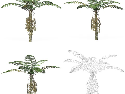 32 Game Ready Tree Collection 3D Model