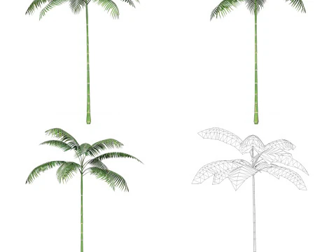 32 Game Ready Tree Collection 3D Model