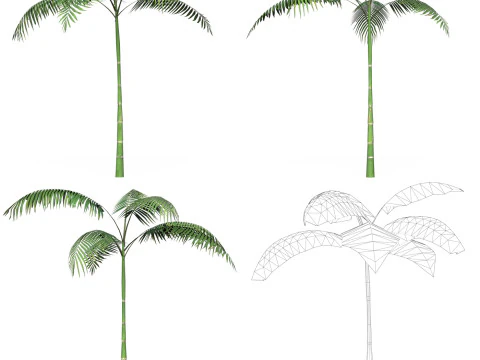 32 Game Ready Tree Collection 3D Model