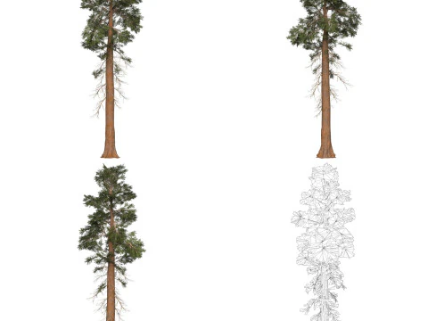 32 Game Ready Tree Collection 3D Model