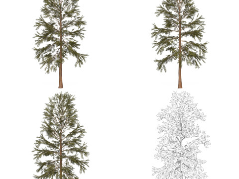 32 Game Ready Tree Collection Modelo 3D