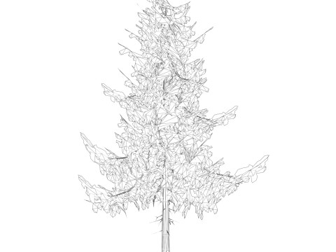 Game Ready Tree 34 3D Модель