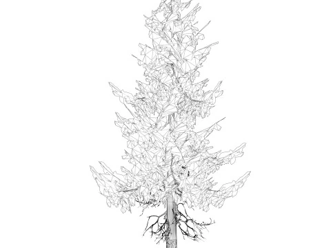 &Aacute;rvore pronta para jogo 39 Modelo 3D