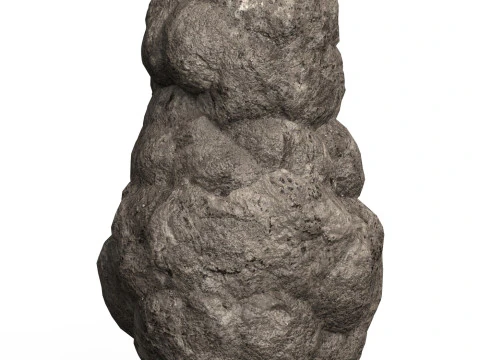 Game-ready Mud Rock 01 3D Model