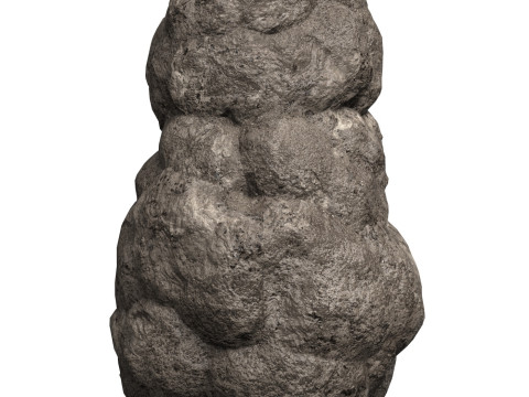 Game Ready Mud Rock 01 3D Model