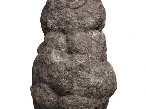 Game Ready Mud Rock 01 3D Model