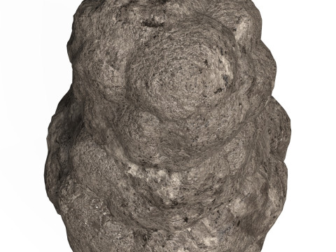 Game Ready Mud Rock 01 3D Model
