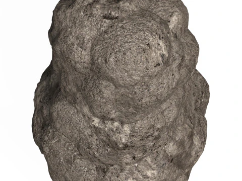Game Ready Mud Rock 01 3D Model