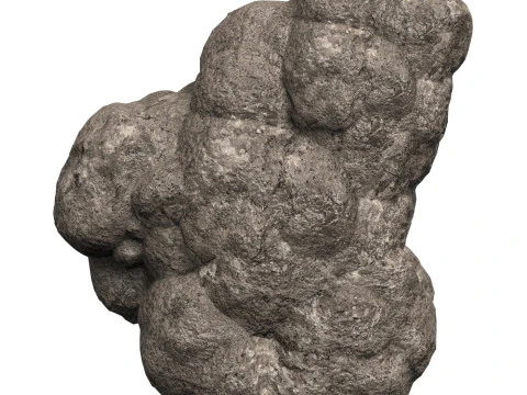 Game-ready Mud Rock 02 3D Model