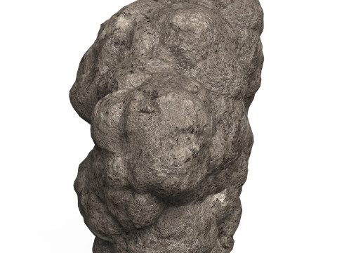 Game Ready Mud Rock 02 3D Model