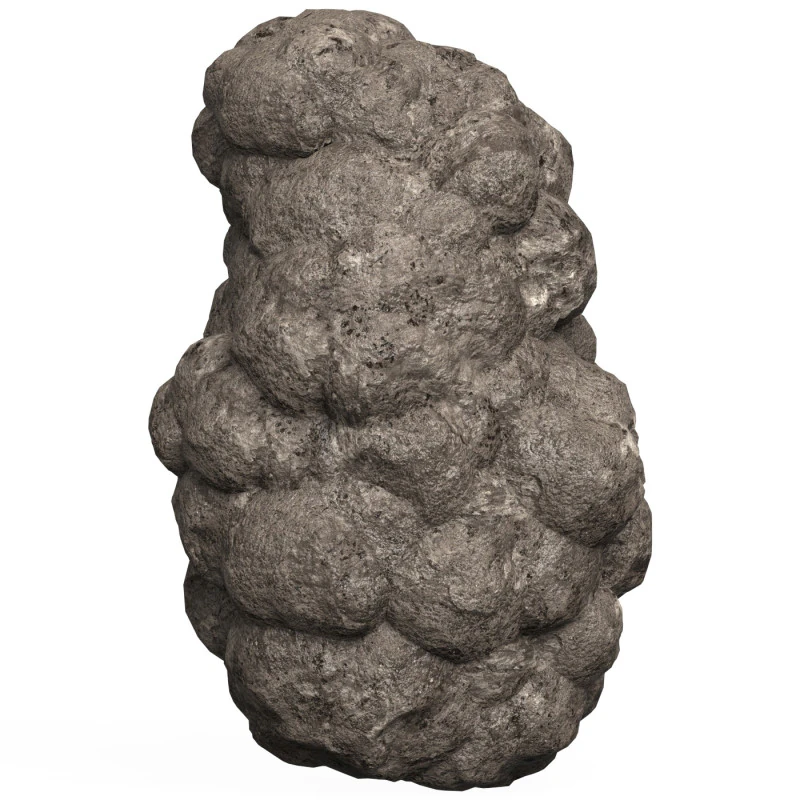 Game Ready Mud Rock 03 3D Model .c4d .max .obj .3ds .fbx .stl .blend 