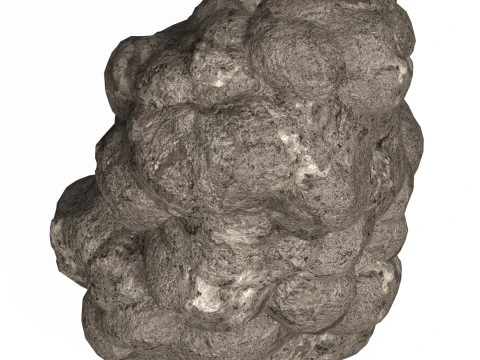 Game Ready Mud Rock 03 3D Model