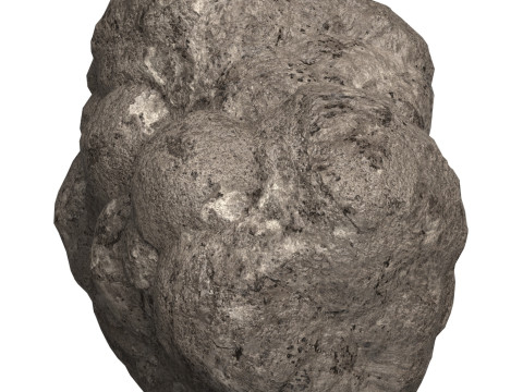 Game Ready Mud Rock 04 3D Model