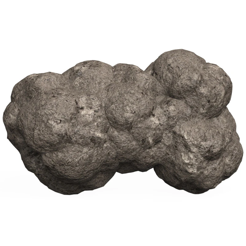Game Ready Mud Rock 05 3D Model .c4d .max .obj .3ds .fbx .stl .blend
