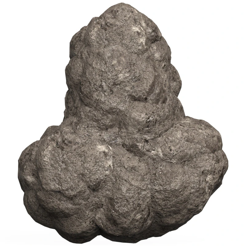 Game Ready Mud Rock 06 3D Model .c4d .max .obj .3ds .fbx .stl .blend 
