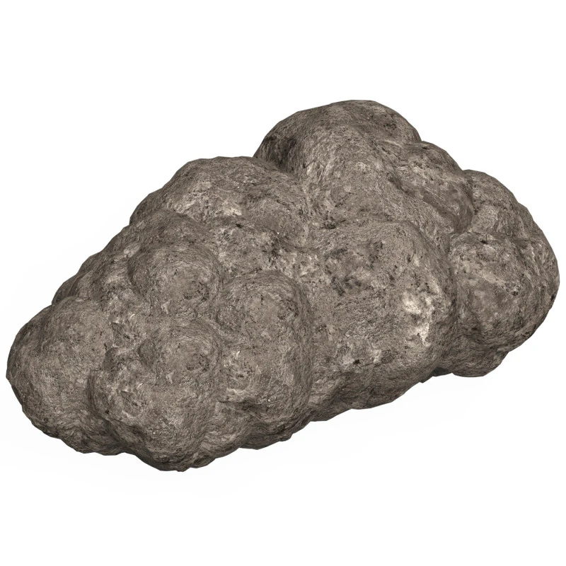Game Ready Mud Rock 08 3D Model .c4d .max .obj .3ds .fbx .stl .blend 