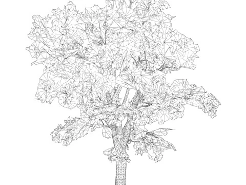 Game Ready Tree 46 3D Model