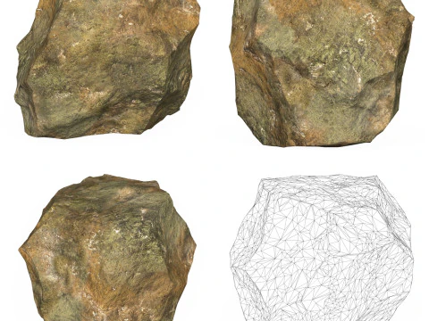10 Mountain Rock Collection 3D Model