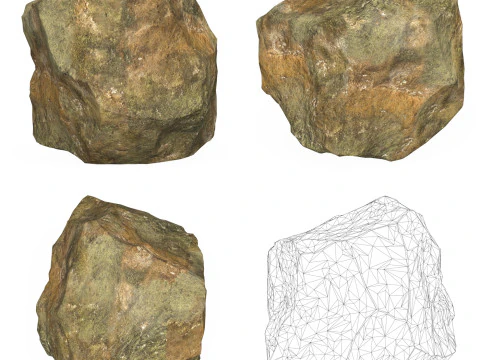 10 Mountain Rock Collection 3D Model