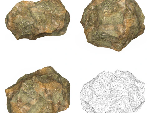 10 Mountain Rock Collection 3D Model