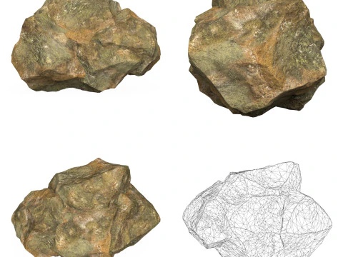 10 Mountain Rock Collection 3D Model