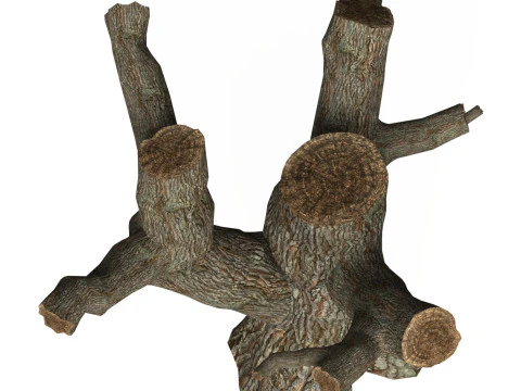 Game Ready Dead Tree 03 3D Model